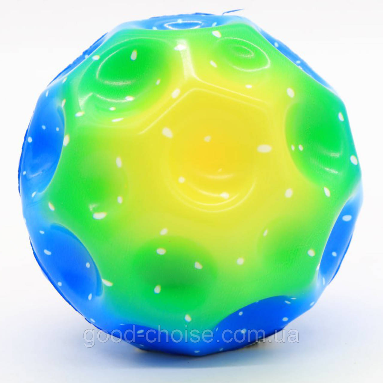 М'ячик-стрибунець (9см) Веселка, MOON BALL / М'ячик дитячий / М'яч антистрес / Гравіті м'яч