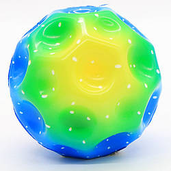 М'ячик-стрибунець (9см) Веселка, MOON BALL / М'ячик дитячий / М'яч антистрес / Гравіті м'яч
