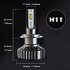 Автомобільні LED лампи для фар 2шт, 36W, 8000Lm, F2 H11 ZES / Світлодіодні лампи для авто / Автолампа, фото 6