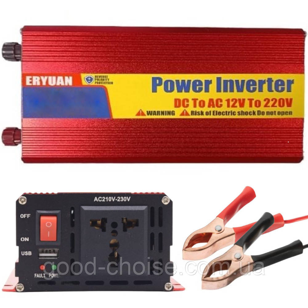 Інвертор автомобільний на 5000W, 12V/220V / Перетворювач напруги / Автоінвертор постійного струму