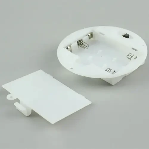 Корпус батарейок х3"AAA" 1.5V Daier BH7-3010 з кришкою і перемикачем., білий