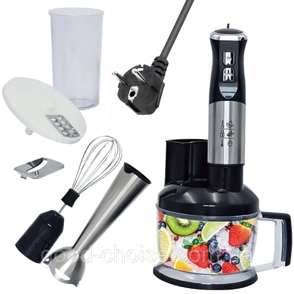 Кухонний блендер 6в1, 1500Вт, RAF R 299 / Блендер занурювальний / Універсальний блендер подрібнювач, фото 1