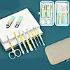 Портативний набір для манікюру педикюру 10в1 в чохлі, VEN221 / Професійний манікюрний набір, фото 2