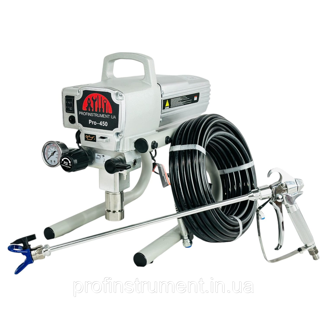 Безповітряний фарбувальний апарат Profinstrument Pro 450 (2.2 л/хв 1700 Вт)