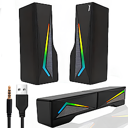 Акустична система з чистим звучанням 6Вт, USB, JEDEL S550 / Саундбар / Колонки для комп'ютера та ноутбука