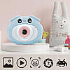 Дитячий цифровий фотоапарат Свинка, 20 Мп, від USB, D300 / Фотокамера дитяча / Фотоапарат для дітей, фото 5