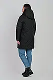Жіноча чорна весняна куртка Li-25 у розмірах 50-60, фото 6
