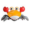 Інтерактивна іграшка Краб (22×12×11см) Жовтий / Краб бігаючий іграшка / Музична іграшка, фото 3