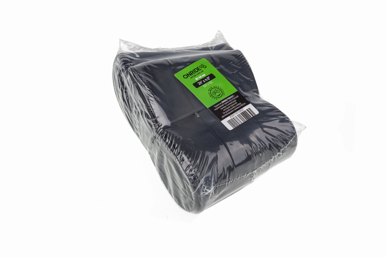 Камера на велосипед велокамера ONRIDE Classic 24"x3.0-4.0" (507х76-102) AV 48 (polybag), фото 1