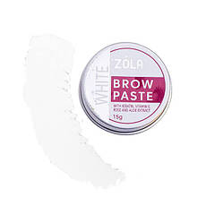 Контурна паста Zola White Brow Paste (15г, біла) для розмітки брів