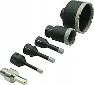 Кільцеві алмазні коронки 6-68 мм 11шт. + адаптер M14 3/8" Stoner S12202, фото 4