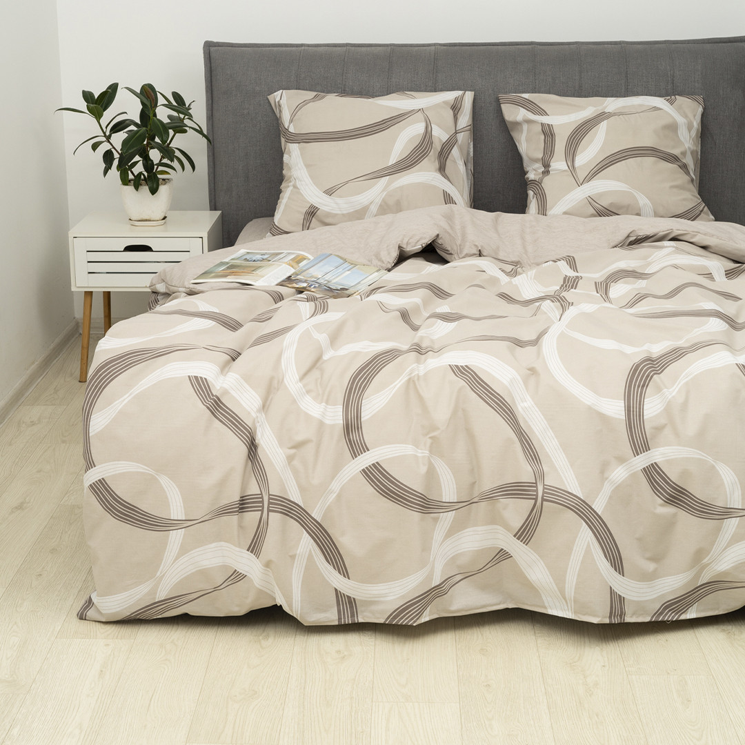 Постільна білизна Isleep Viluta ранфорс - 24327 полуторна, фото 1