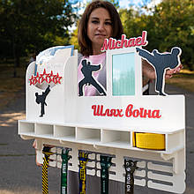 Медальниця Карате, Тримач для медалей,Медальниця для каратиста,Медальниця з відділами для поясів.