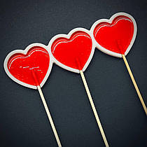 Силіконовий молд для льодяників "Сердечка 3"