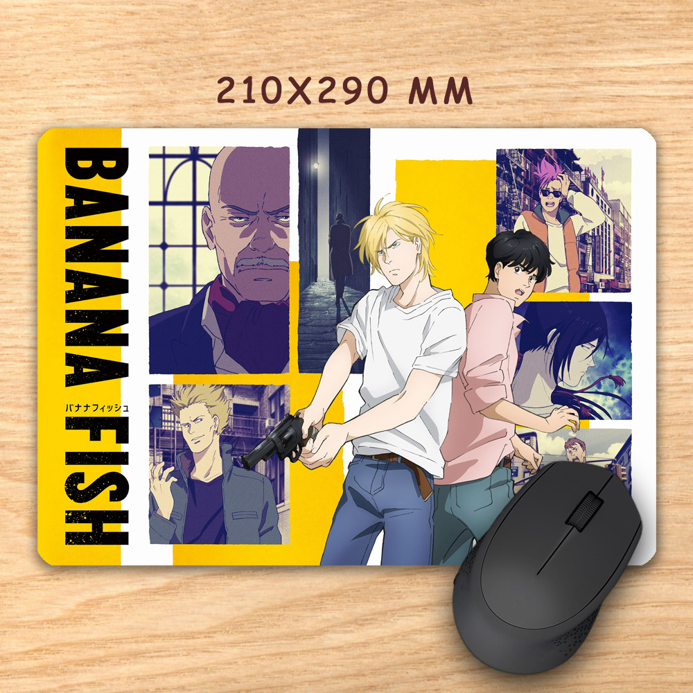Килимок для миші 210х290 мм Banana Fish / Бананова риба