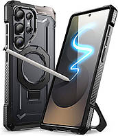 Противоударный чехол с MagSafe SUPCASE Unicorn Beetle Grip для Samsung Galaxy S25 Ultra с кольцом-подставкой