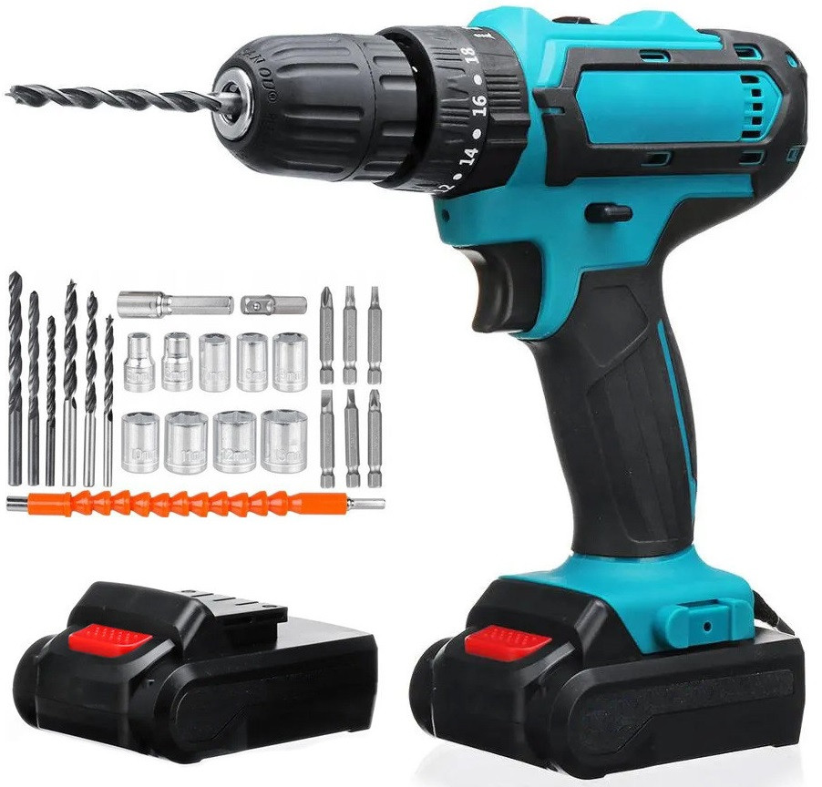 Шурупокрут 24V з набором інструментів, фото 1