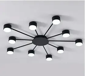 Люстра RAY SLIM 10xGX53 BLACK  LUMINARIA 220V IP20  (стельовий світильник під змінні LED лампи)