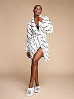 Халат Victoria's Secret Short Cozy Robe , Білий, XS/S