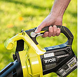 Повітродув-пилосмок акумуляторний безщітковий RYOBI OBV18 ONE+, фото 5