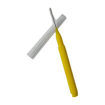 Щіточка Baby Brush (бейбі браш) для вій та брів 0,9 мм колір жовтий