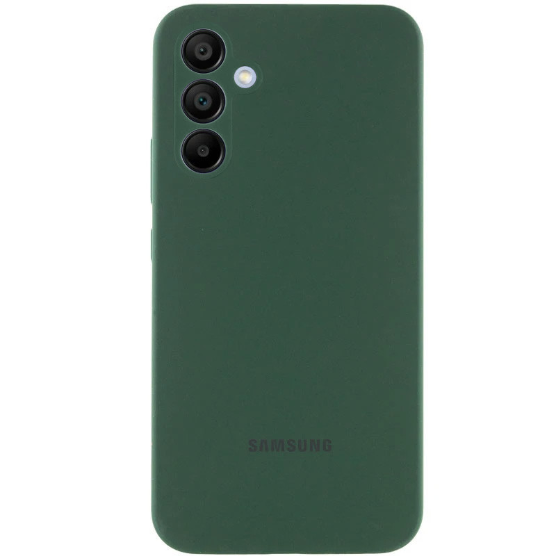Чохол Silicone Cover Lakshmi Full Camera (AAA) with Logo для Samsung Galaxy A36 5G | Зелений / Cyprus Green