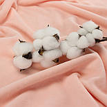 Велюр х/б колір персиковий (180 см ширина) В-1016, фото 5