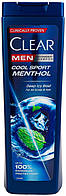 Шампунь Clear MEN 360 мл Крижана свіжість з ментолом