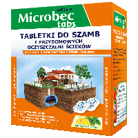 Таблетки Microbec tabs для септиків, вигрібних ям, туалетів фірми Bros
