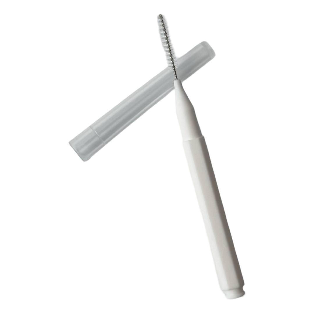 Щіточка Baby Brush (бейбі браш) для вій та брів 1 мм колір білий