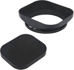 Бленда об'єктиву Haoge LH-B58T з кришкою для об'єктивів Canon, Nikon, Sony, Fujifilm, Olympus