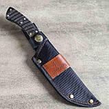 Ніж нескладний Browning 208, руків'я ріг (+подарунок), фото 4