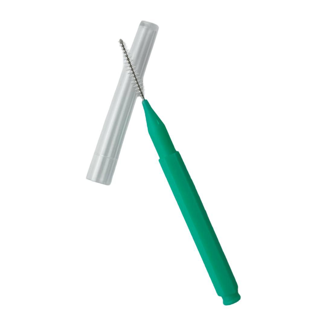 Щіточка Baby Brush (бейбі браш) для вій та брів 1 мм колір зелений