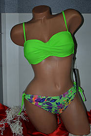 Купальник Fuba.Vi тропічна квітка Салатовий