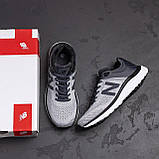 Кросівки New Balance літні сірі чоловічі сітка текстильні тканинні дихачі, фото 7