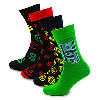 Подарунковий набір чоловічих шкарпеток Money парфумовані 41-44 подарунковий бокс 4 пари