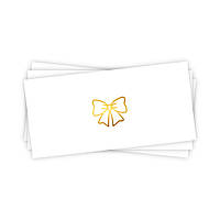 Конверт для грошей "Бантик", золоте тиснення