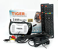 Супутниковий ресивер Tiger I555 New Ultra  + 2 пульти + прошивка + RCA кабель