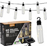 Декоративна садова гірлянда на сонячній батареї 3,8 м 10 LED GardenLine SOL3668 колір теплий-білий, фото 3