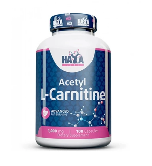 Haya Labs Карнітин Acetyl L-Carnitine 1000mg / 100 Caps