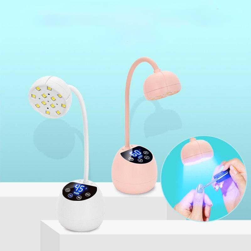 Лампа гнучка на акуммуляторі для сушіння нігтів UV+LED з дисплеєм  потужністю 36 Вт