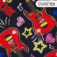 Тканина Дизайн РІП-СТОП ПВХ Рок чорний