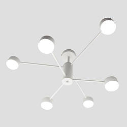Люстра RAY 6xGX53 WHITE (3+3) біла на 6 ламп GX53 Luminaria 220V IP20 (стельовий світильник під змінні LED лампи) 780x300мм