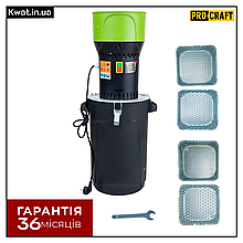 Кормоподрібнювач із бункером 1000 Вт Procraft PCM3550 Бак 25 л Продуктивність 250 кг год