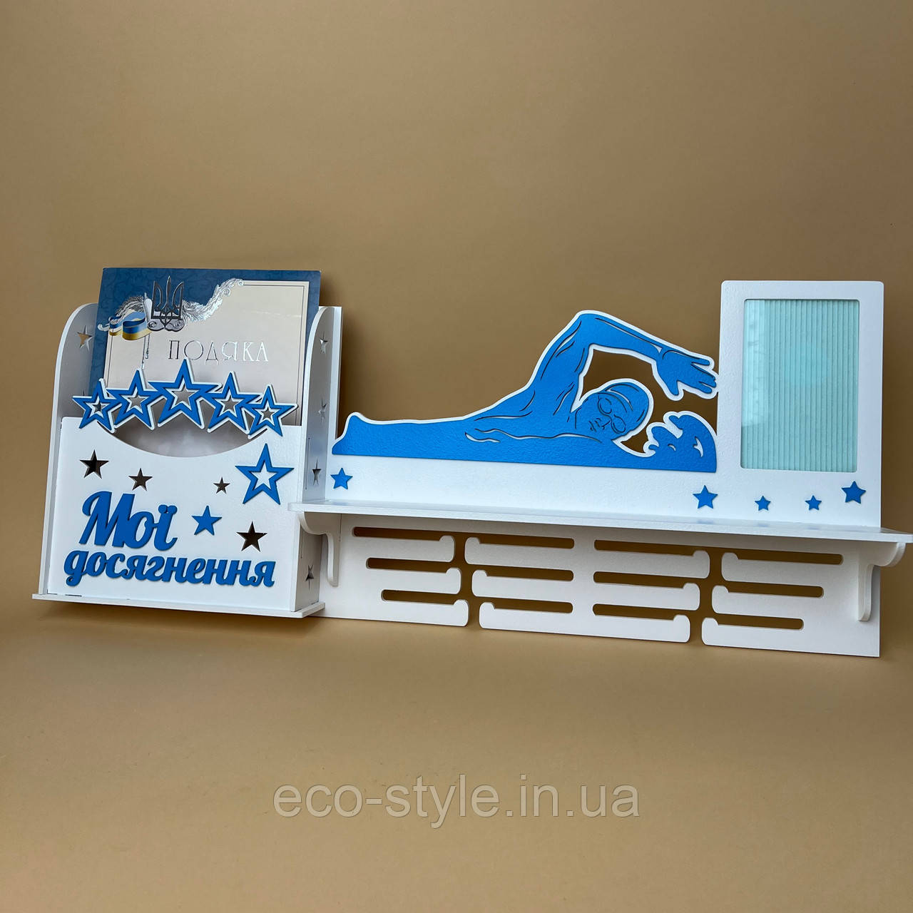 Медальниця для нагород. Холдер для плавання. Поличка для нагород.Холдер для медалей., фото 1