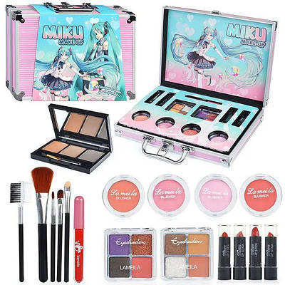 Косметика для макіяжу маленьких модниць у кейсі Ігровий косметичний набір у валізі Гра салон краси