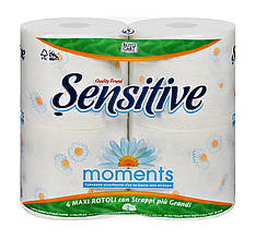 Туалетний папір Sensitive Moments Maxi Ромашка 3-шаровий 4х275 відривів