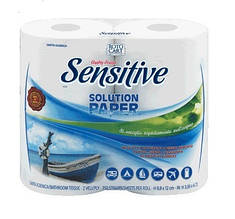 Туалетний папір Sensitive Solution Paper 2-шаровий 4х350відривів