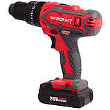 Шуруповерт акумуляторний Worcraft CD-20LiH, 2 АКБ 20В, фото 4
