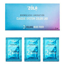 Набір складів у саше #2 Zola Volume Blue Fixer (3 х 1мл) для ламінування вій та брів
